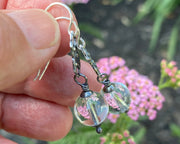 pools of light rock crystal earrings - flapper earrings