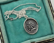 stars and arrow wax seal pendant