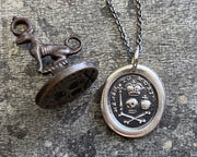 memento mori wax seal jewelry