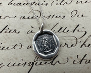 devil wax seal pendant