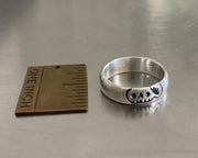 pumpkin head skull mourning ring