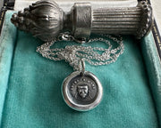 tragedy mask wax seal jewelry