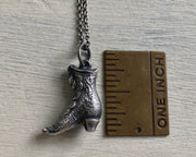 victorian boot pendant