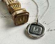 dog wax seal pendant