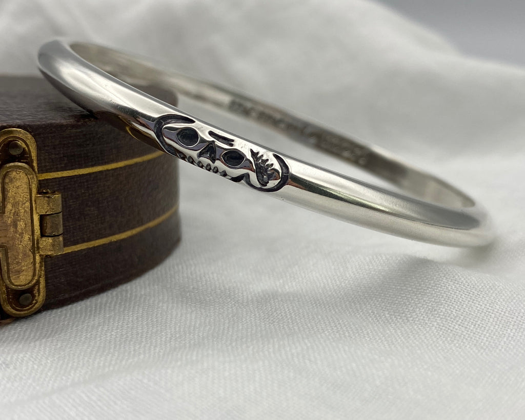 skull bangle bracelet