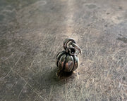 sterling silver pumpkin pendant