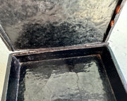 antique trinket box - man holding ale tankard