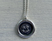 tree wax seal necklace