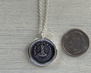 sentimental wax seal pendant
