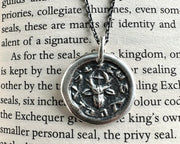 st. hubert wax seal necklace