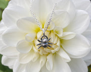 tiny spider necklace pendant