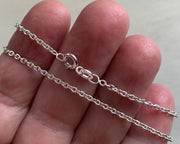 thicker necklace chain - sterling silver cable chain - 16", 18", 20", 24"