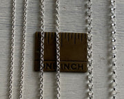necklace chain - sterling silver rolo chain