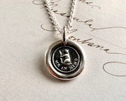 bear me in mind wax seal pendant
