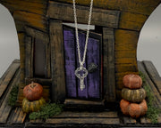 skeleton key pendant