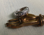 winged skull ring