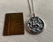 hare wax seal necklace - PRIVESV - medieval wax seal jewelry