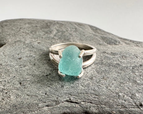 sea glass rings