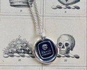 skull wax seal pendant