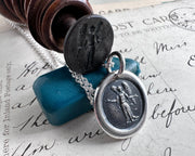 guardian angel wax seal jewelry