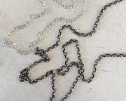 shiny or oxidized chain