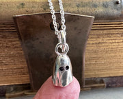 tiny ghost pendant