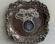 skull wax seal necklace
