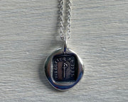 shakespeare wax seal necklace