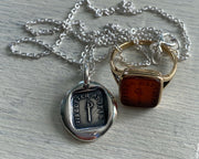 othello wax seal necklace