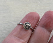 tiny skull ring