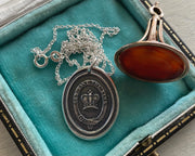 royal crown wax seal pendant