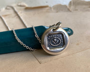 ouroboros and forget me not necklace