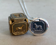 greyhound wax seal jewelry