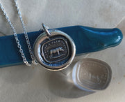 pig wax seal pendant