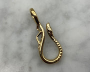 14k gold vermeil serpent hook