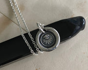 eye wax seal necklace