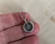 eye wax seal pendant