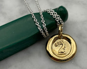 gold wax seal jewelry
