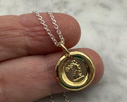 gold dragon pendant