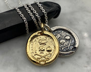 memento mori wax seal jewelry