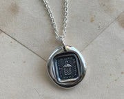 lantern wax seal pendant