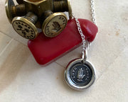 heart in hand wax seal jewelry