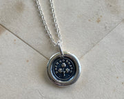 shamrock wax seal pendant