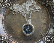 shamrock wax seal necklace