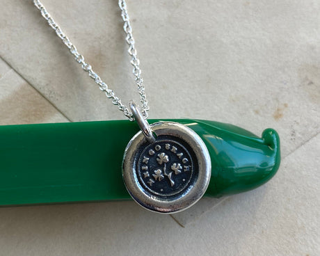 erin go bragh wax seal necklace