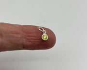 tiny peridot birthstone charm