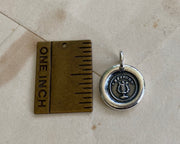 lyre wax seal necklace - I respond - wax seal jewelry