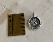 cat playing with a mouse wax seal necklace - PLEASE DON'T