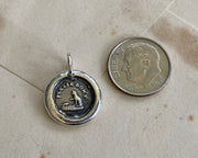 cat playing with a mouse wax seal necklace - PLEASE DON'T