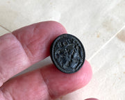 heart and arrows antique wax seal